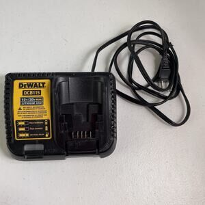 DeWALT DCB115 Fast Charger 12v/20v Max Lithium Ion Type 2 Li-Ion Tool Battery